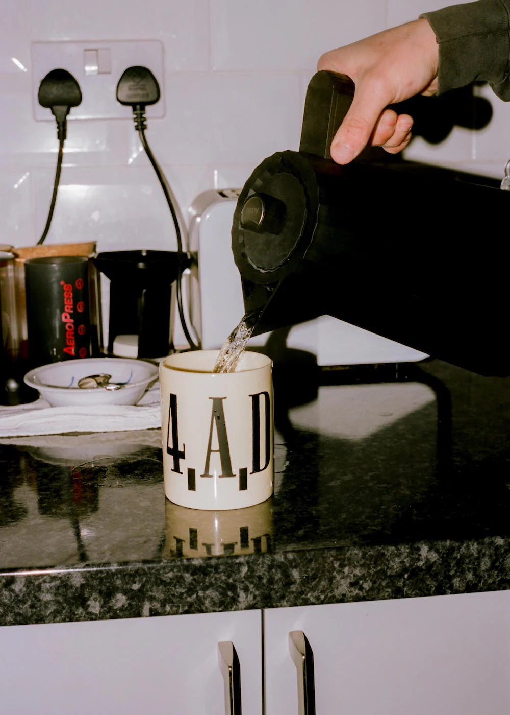 Cream College Logo Mug - Image 3